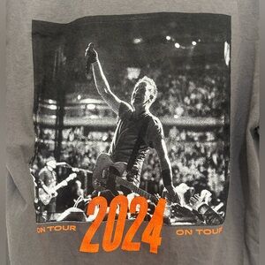 Gray Springsteen E Street Band Tee 2024 Official Tour